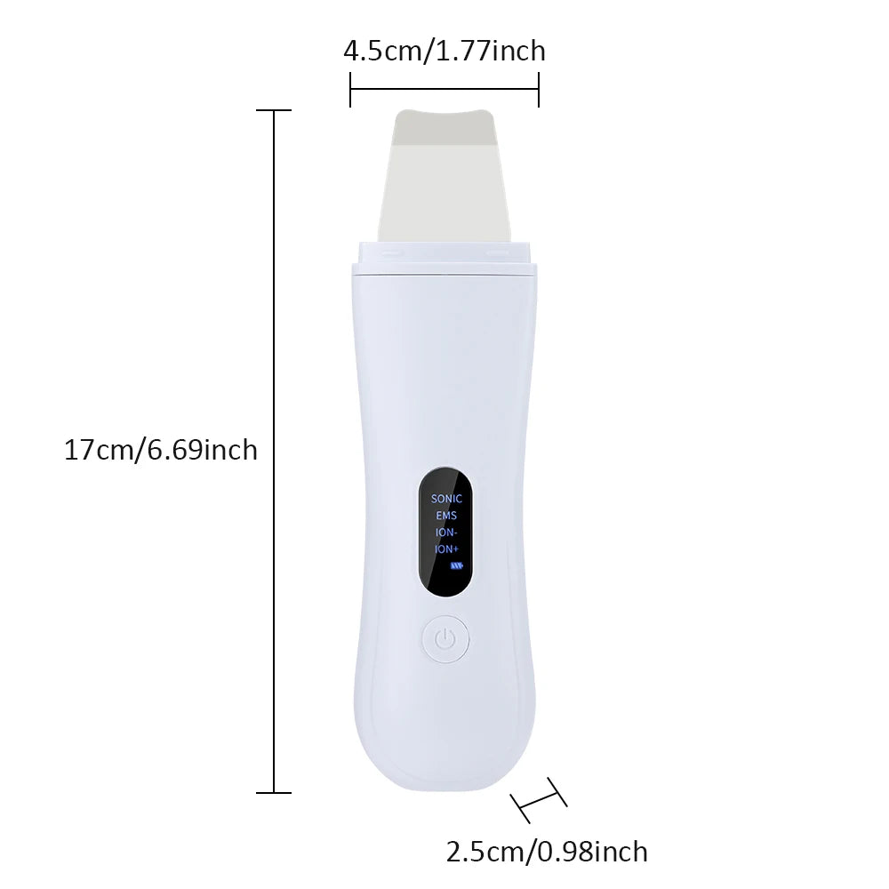 Depurador ultrasónico de la piel, espátula para la piel, limpieza Facial profunda de iones, 4 modos de levantamiento Facial, limpiador ultrasónico, dispositivo de cuidado de la piel