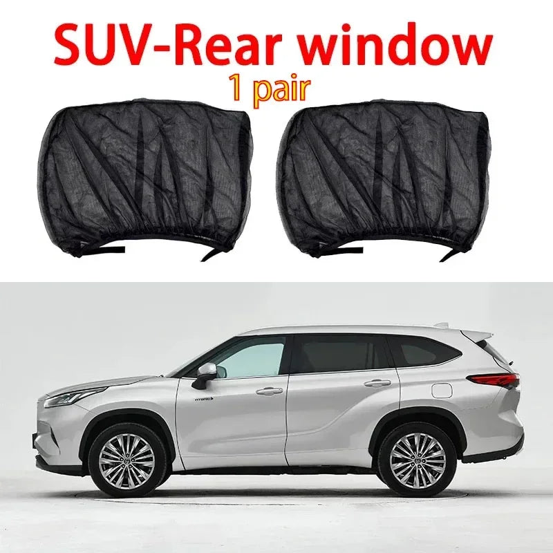 Parasol para Ventana de Auto | Mosquitera UV Premium | Set de 2 o 4 Uds. para Sedán y SUV