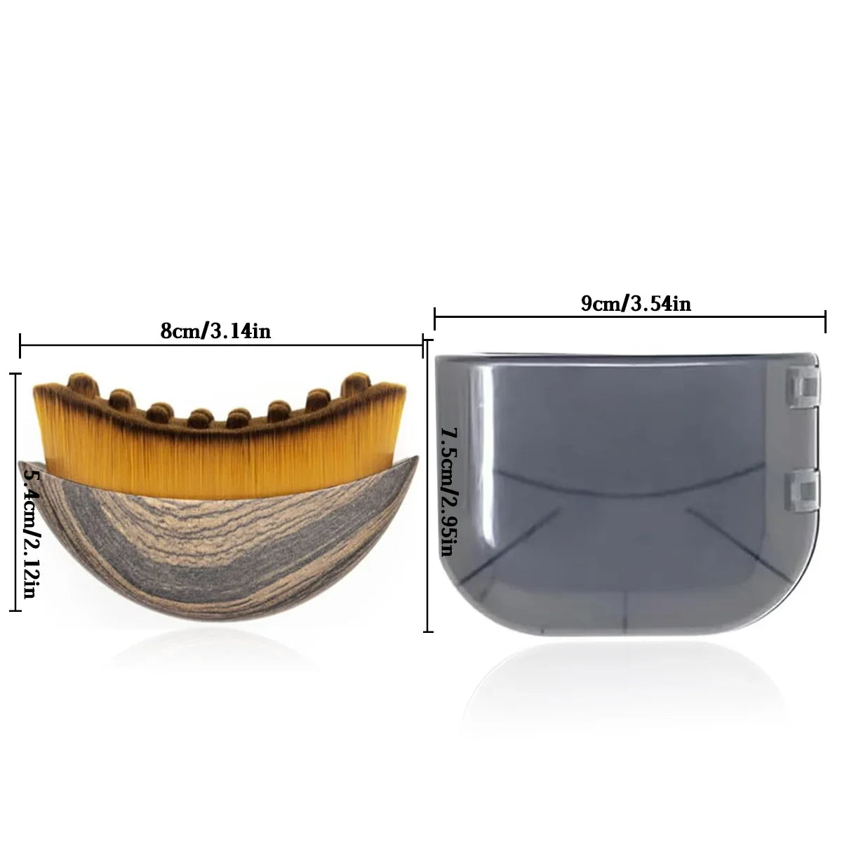 New Facial Massage Brush for Lymphatic Contour Care with Storage Box for Facial Stimulation and Contouring