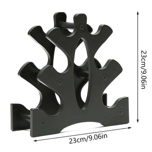 Soporte de Almacenamiento para Mancuernas de 3 Niveles, Soporte Multicapa para Mancuernas, Soporte para Pesas para el Hogar, Oficina o Gimnasio