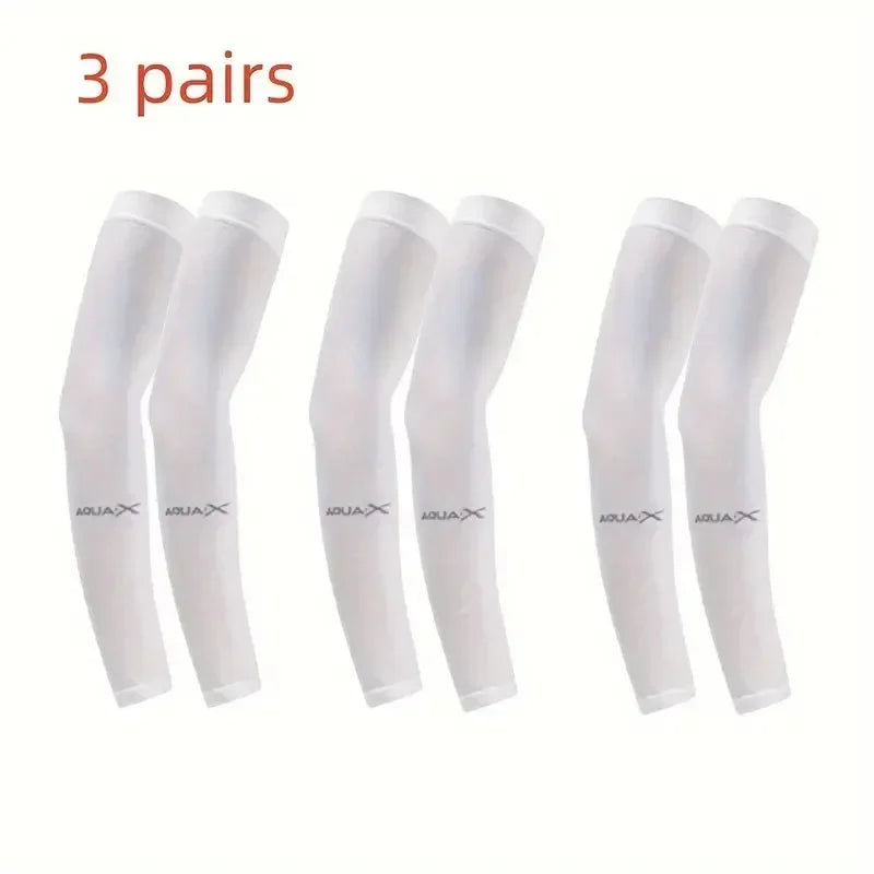 Mangas de Protección Solar UV para Brazos – Pack 3 Pares Transpirables