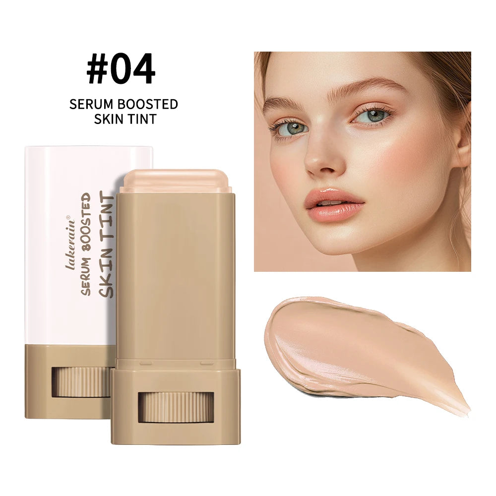 New Serum Balm, skin tint boosted, silky texture, hydrating coverage, plumping, even skin tone, best stick foundation, travel makeup