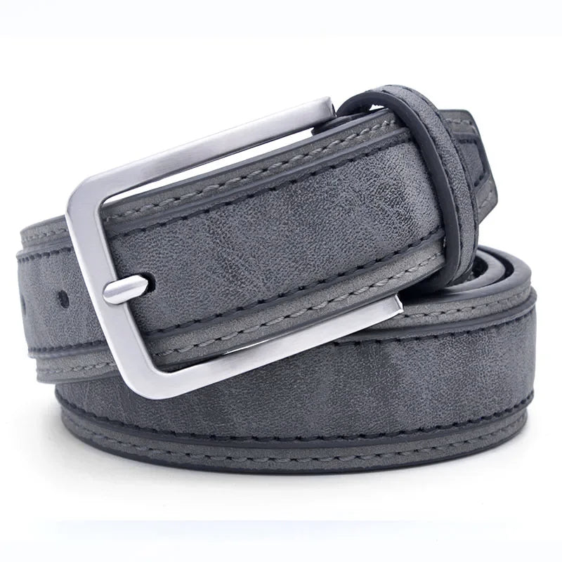 Cinturón de Moda para Hombre – Estilo Casual Lujoso, 3 Colores, Tallas 110-130 cm
