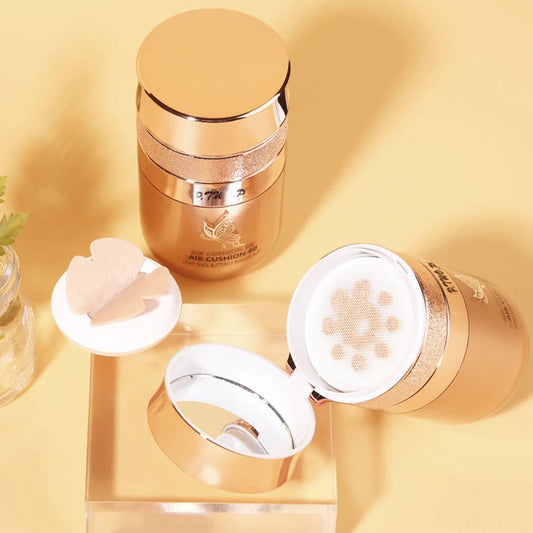 BB Cream Air Cushion, Moisturizing Foundation, Concealer, Whitening, Oil Control, Waterproof, Butterfly Powder Puff, Makeup Cosmetics