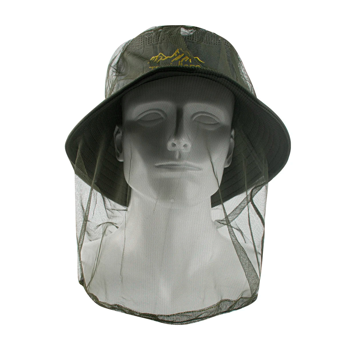 1 unidad de malla Ultra grande y larga con agujeros Extra finos, mosquitera suave y duradera, mosquitera Premium, Protector facial para cabeza de insecto, gorra para acampar