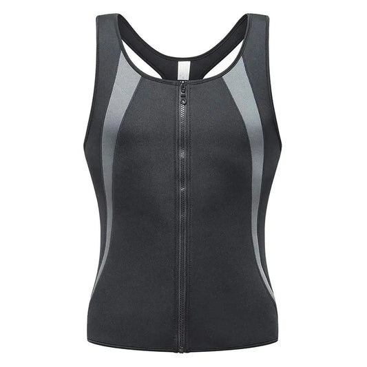 Men's Abdomen Reducer, Body Shaper, Sweat Promoter, Sauna Vest, Waist Trainer for Fitness, Tummy Slimming Shapewear, Fat Burner Tank Top
