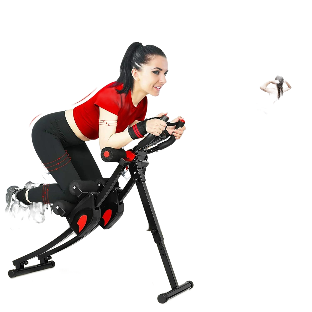 Foldable Abdominal Machine with LCD Monitor | Home Gym