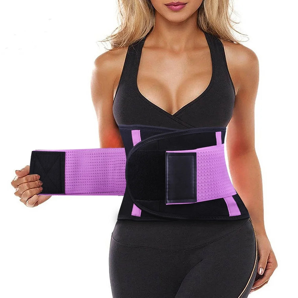 Womens Back Brace for Lower Pain Relief & Herniated Disc Sciatica,Back Support Belt for Lifting at Work Scoliosis,Purple,S