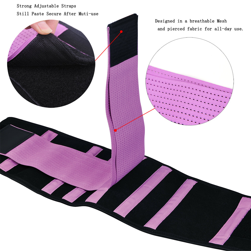 Womens Back Brace for Lower Pain Relief & Herniated Disc Sciatica,Back Support Belt for Lifting at Work Scoliosis,Purple,S