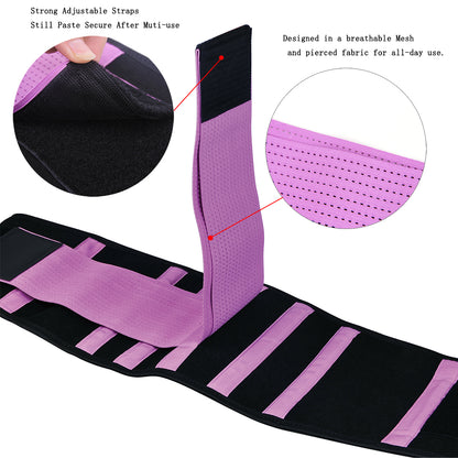 Womens Back Brace for Lower Pain Relief & Herniated Disc Sciatica,Back Support Belt for Lifting at Work Scoliosis,Purple,S