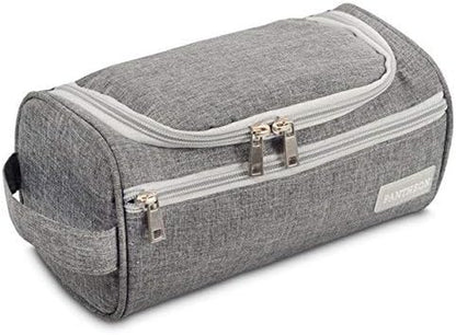 Travel Toiletry Bag for Men and Women, Travel Bag for Toiletries, Valentines Day Gifts for Men, Travel Bathroom Bag, Mens Travel Bag Hanging Toiletry Organizer Toiletry Kit (Gray)