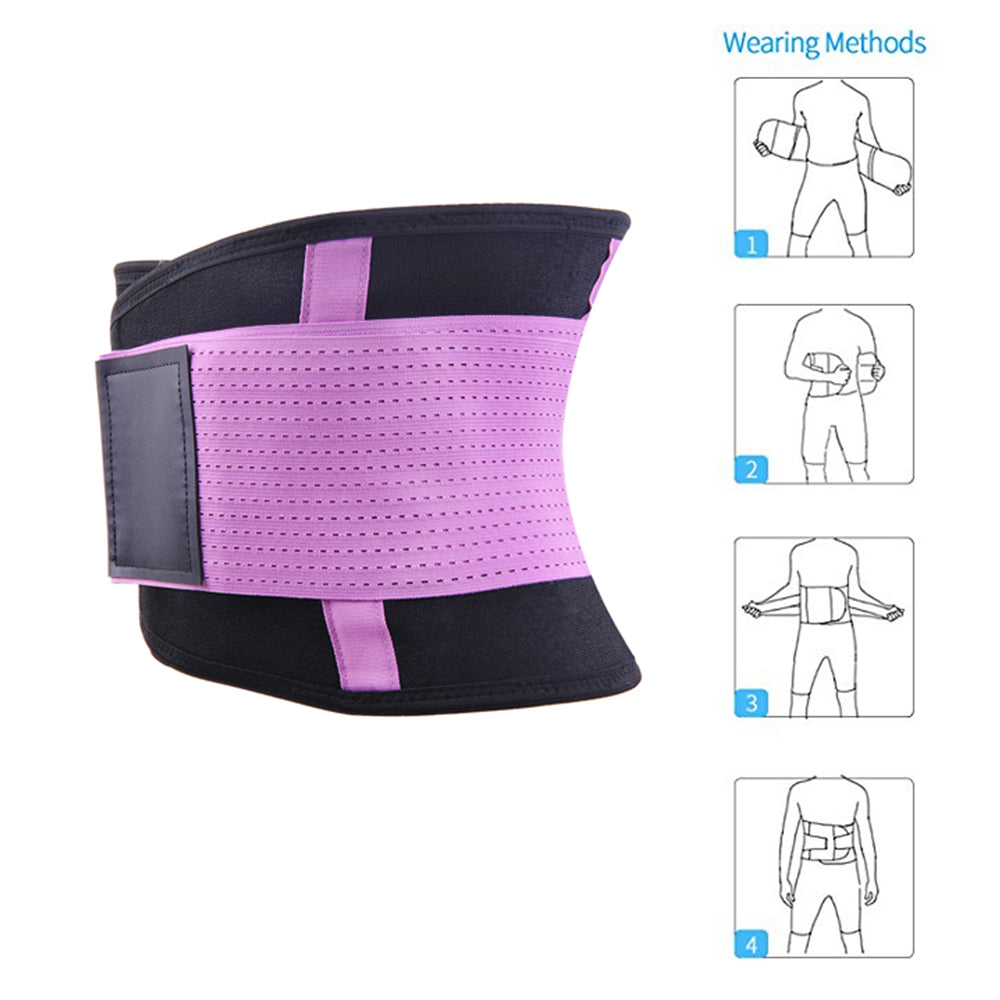 Womens Back Brace for Lower Pain Relief & Herniated Disc Sciatica,Back Support Belt for Lifting at Work Scoliosis,Purple,S