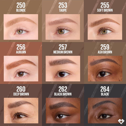 Maybelline Express Brow Ultra Slim Eyebrow Makeup, Brow Pencil with Precision Tip and Spoolie for Defined Eyebrows, Soft Brown, 1 Count (Packaging May Vary)