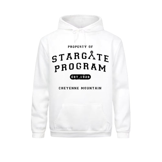 Mens Stargate Pullover Hoodie Property of Stargate Program Hoodie Graphic Pullover Hoodie Man Oversize Awesome Kawaii Clothes