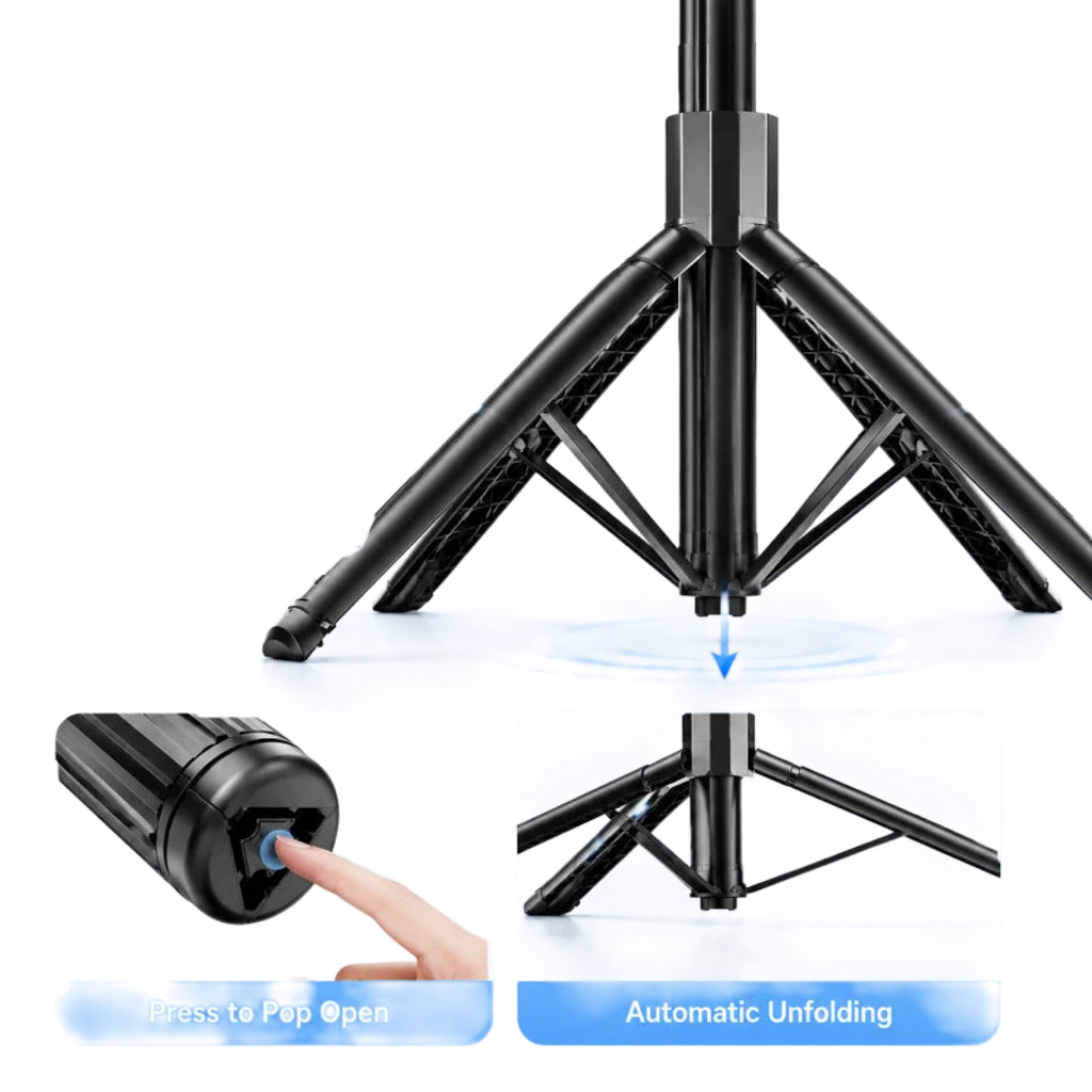 Gimbal Estabilizador para Celular con Seguimiento Facial IA y Trípode