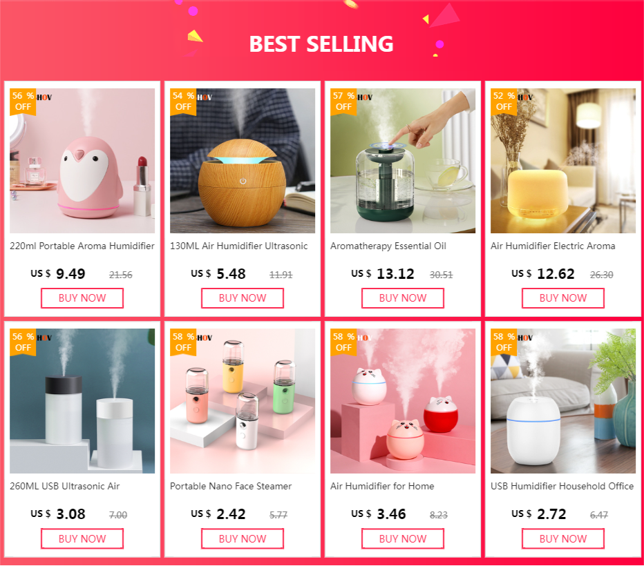 260ML USB Ultrasonic Air Humidifier LED Lamp Mini Essential Oil Diffuser Car Purifier Aromatic Anion Mist Maker with Romantic Light