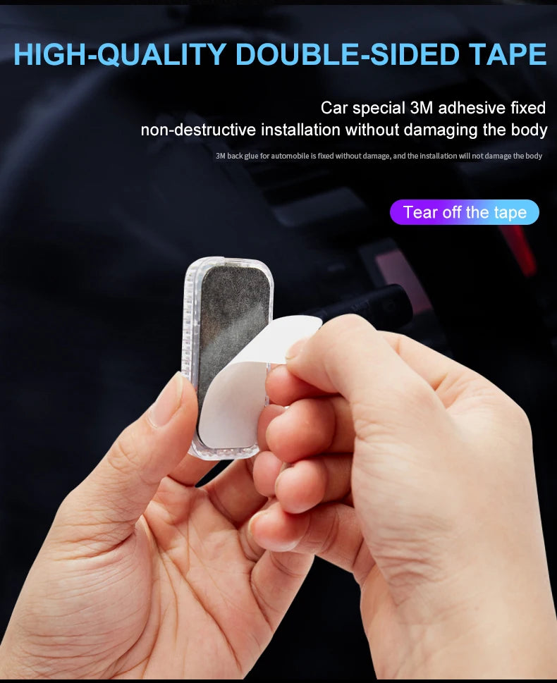 Tactile LED light, Mini Wireless Car Interior Lighting, Auto Roof Reading Lamp, Door Storage Box, Footwell, Trunk, USB Charging
