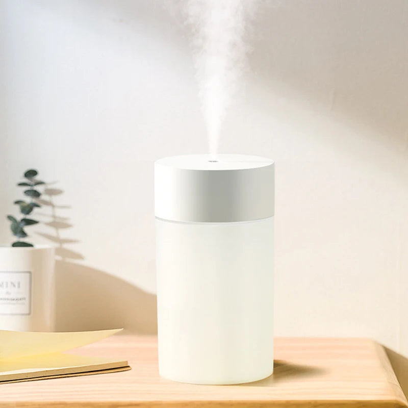260ML USB Ultrasonic Air Humidifier LED Lamp Mini Essential Oil Diffuser Car Purifier Aromatic Anion Mist Maker with Romantic Light