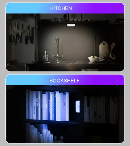 Tactile LED light, Mini Wireless Car Interior Lighting, Auto Roof Reading Lamp, Door Storage Box, Footwell, Trunk, USB Charging