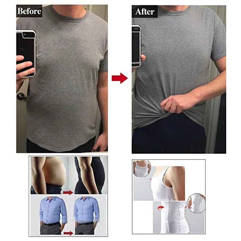 Chaleco Moldeador Hombre – Adelgazante, Control de Barriga y Ceñidor de Cintura