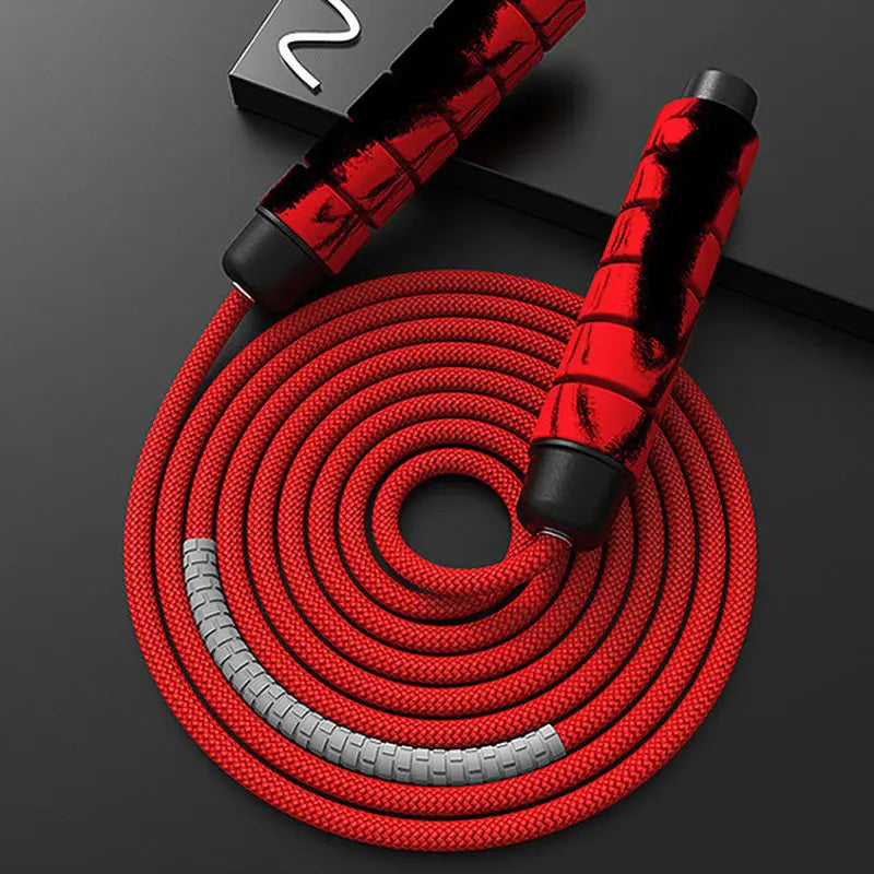 Cuerda para saltar, Crossfit, boxeo, cuerda para saltar pesada, asas de agarre de espuma para entrenamiento físico, entrenamiento de fuerza de resistencia