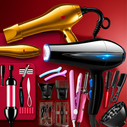 Hair Straightening and Manicure Drying Kit
