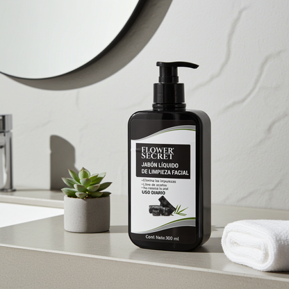 LIQUID FACIAL CLEANSING SOAP CARBON