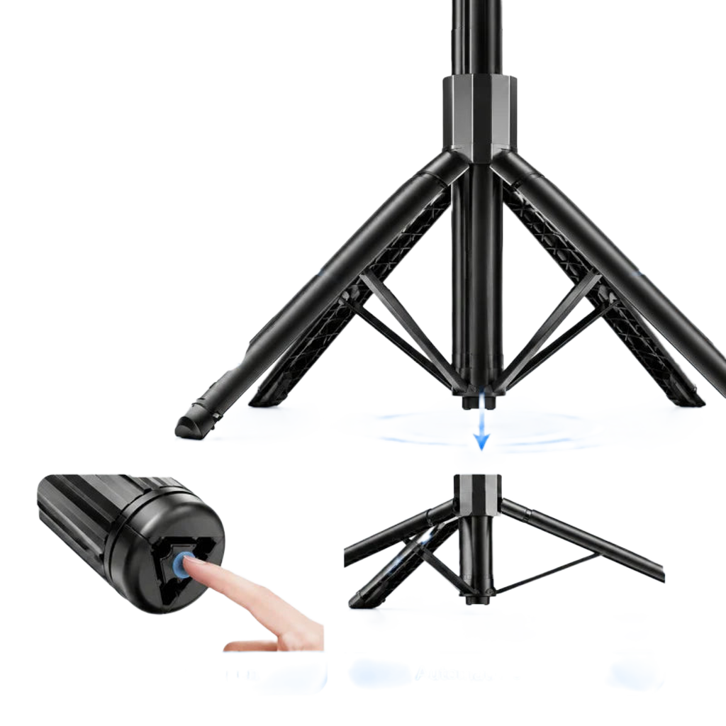 Gimbal estabilizador para celular con seguimiento facial IA y trípode