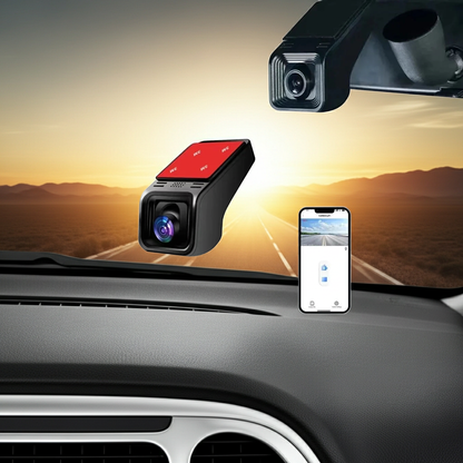 Cámara DVR para Coche WiFi | 4K 2160P / 2K 1600P | Monitor de Estacionamiento 24H | Control por App