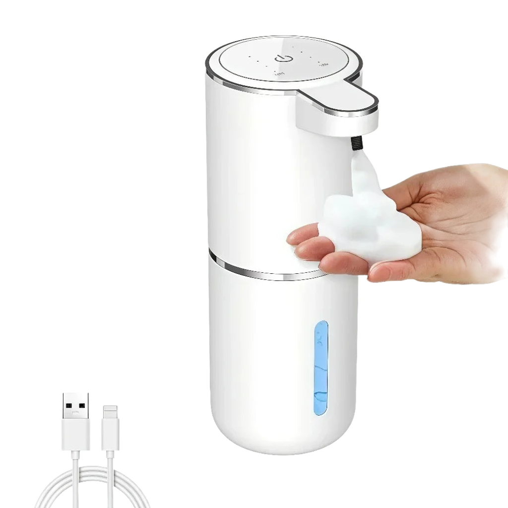 Dispensador Automatico de Jabon Espuma y Liquido – Sin Contacto, Sensor Infrarrojo, Recargable USB
