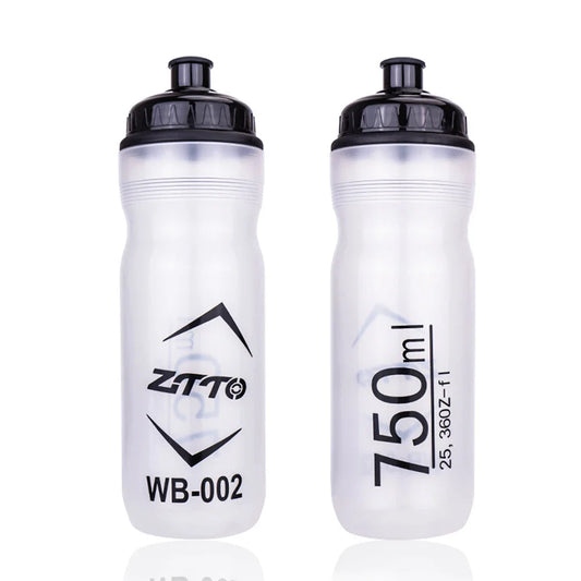 Botella de Agua para Bicicleta MTB 750ml – PP sin BPA, Boquilla Ancha, Apta para Ciclismo y Senderismo | ZTTO