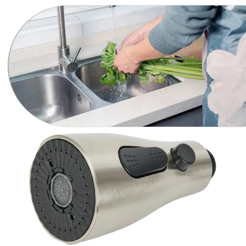 Boquilla rociadora para grifo extraíble de cocina, conexión de 1/2 ", 3 modos, ABS, ahorro de agua, lavabo de baño, cabezal rociador de ducha