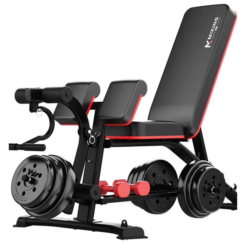Banco Multifunción de Pesas y Fitness | Silla Romana, Curl de Bíceps, Abdominales | 300 kg