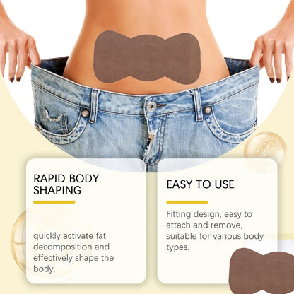 Body shaping patches, fast fat burning lymphatic patches, improve stomach, slimming stickers for women and men, reduce swelling