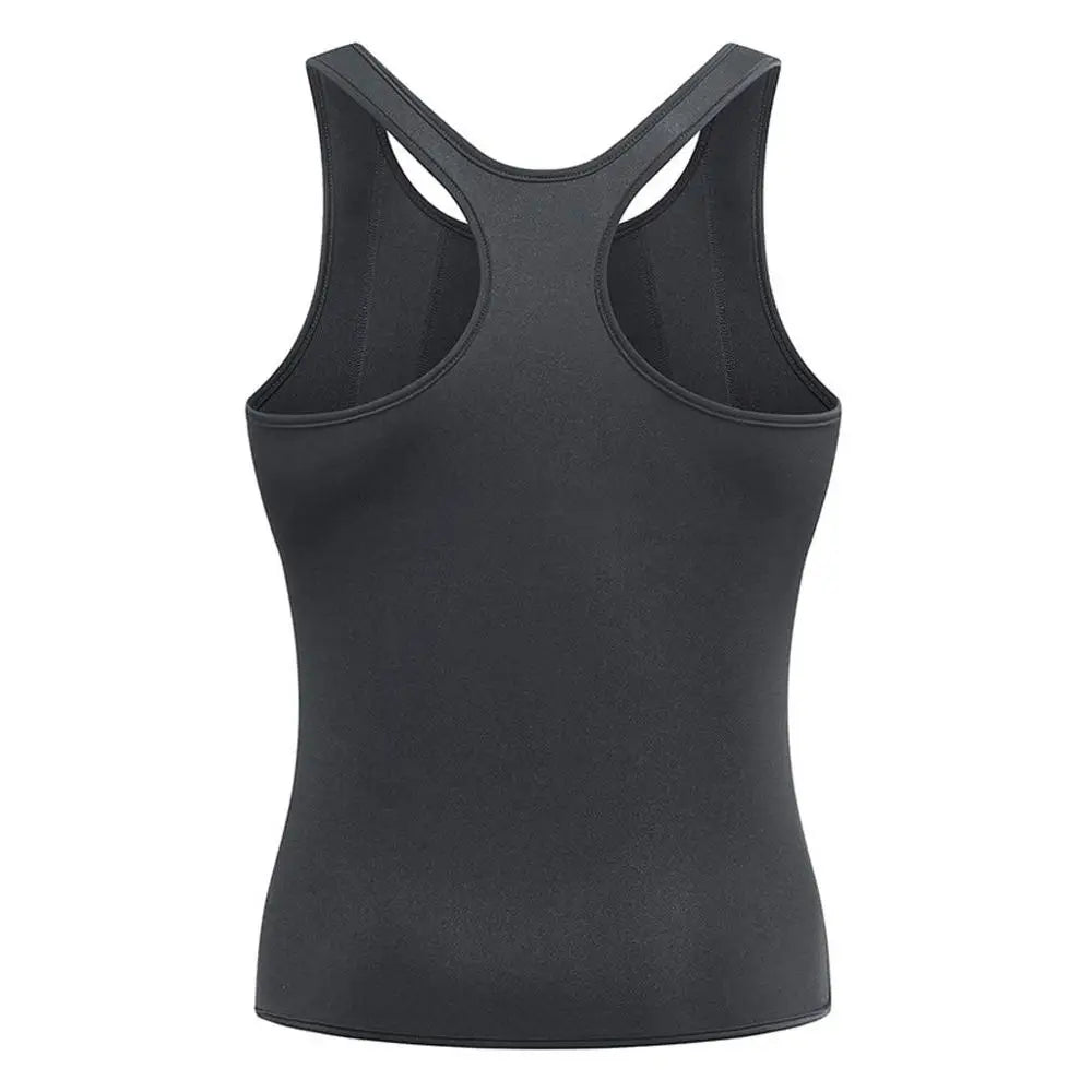 Men's Abdomen Reducer, Body Shaper, Sweat Promoter, Sauna Vest, Waist Trainer for Fitness, Tummy Slimming Shapewear, Fat Burner Tank Top