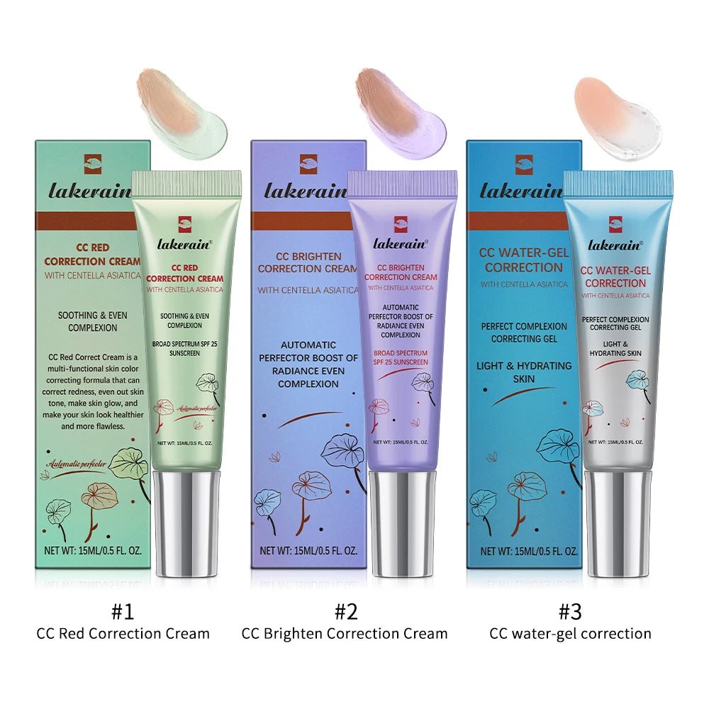 Crema CC Coreana con Centella Asiática – Base Líquida que Cambia de Color 15ml