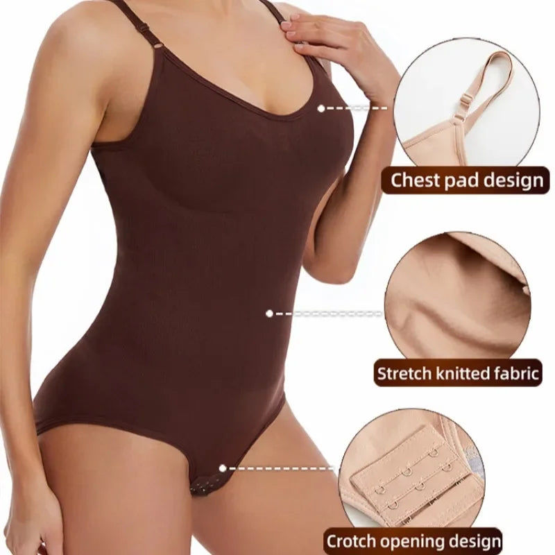 Body Moldeador Sexy Mujer – Sin Costuras, Levanta Glúteos, Cuerpo Completo con Entrepierna Abierta