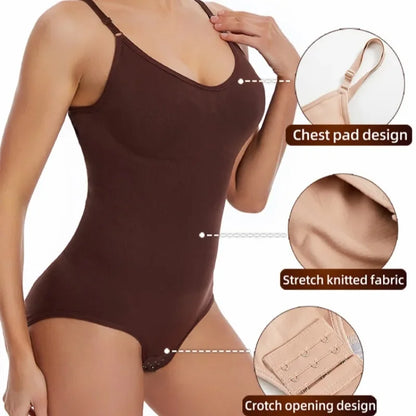 Body Moldeador Sexy Mujer – Sin Costuras, Levanta Glúteos, Cuerpo Completo con Entrepierna Abierta