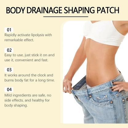 Body shaping patches, fast fat burning lymphatic patches, improve stomach, slimming stickers for women and men, reduce swelling