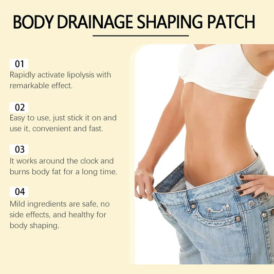 Body shaping patches, fast fat burning lymphatic patches, improve stomach, slimming stickers for women and men, reduce swelling