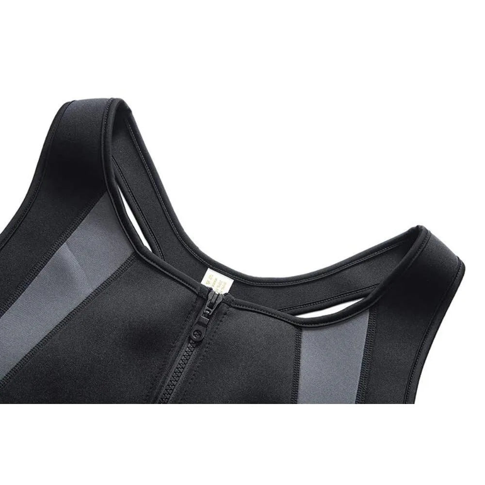 Men's Abdomen Reducer, Body Shaper, Sweat Promoter, Sauna Vest, Waist Trainer for Fitness, Tummy Slimming Shapewear, Fat Burner Tank Top