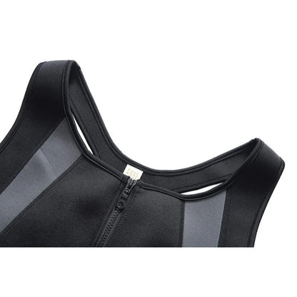 Men's Abdomen Reducer, Body Shaper, Sweat Promoter, Sauna Vest, Waist Trainer for Fitness, Tummy Slimming Shapewear, Fat Burner Tank Top