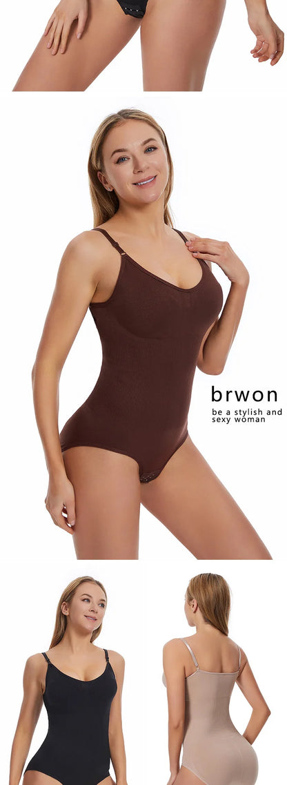 Body Moldeador Sexy Mujer – Sin Costuras, Levanta Glúteos, Cuerpo Completo con Entrepierna Abierta