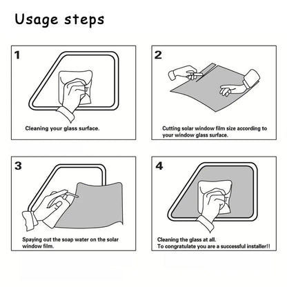 Lámina Tintada Negra para Ventana de Coche y Hogar 50x300cm – Protector Solar UV