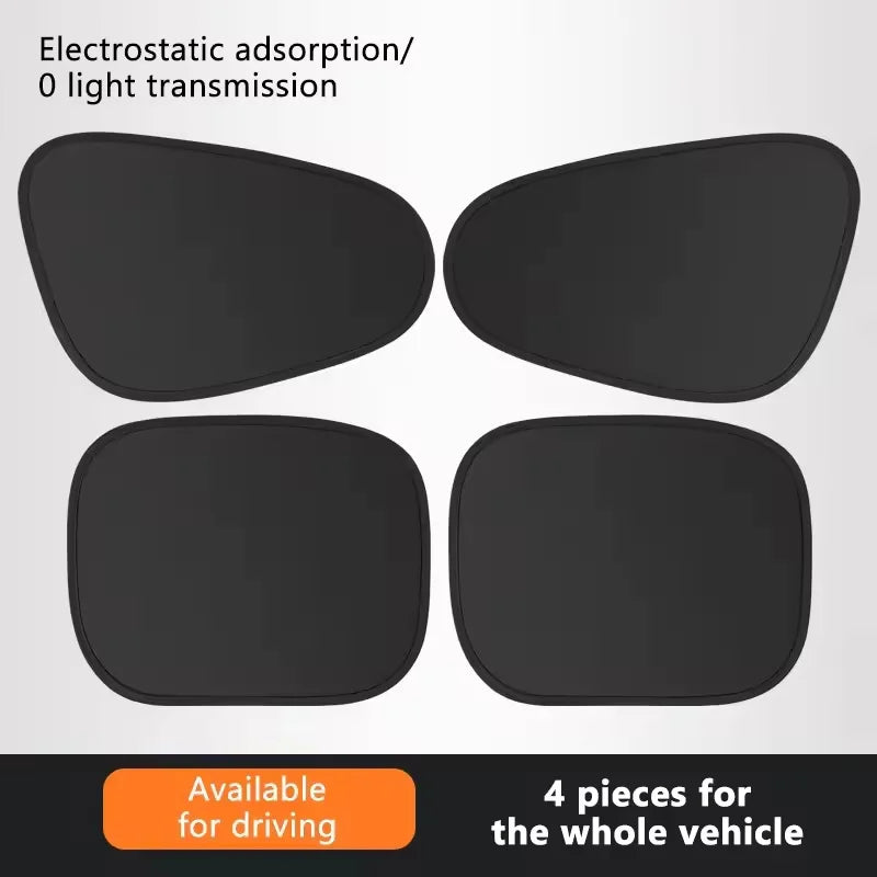 Visera Solar Electrostática para Ventana de Coche – 4 Capas, Antideslumbrante, Bloqueador UV 99.9%