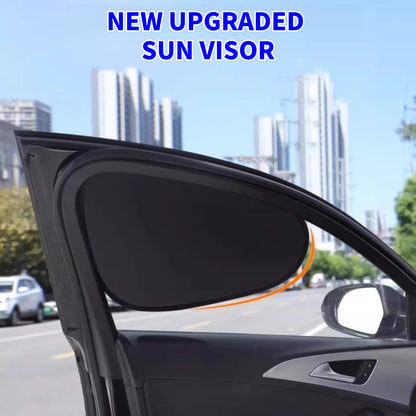 New Electrostatic Sun Visor for Car Side Window, 4-Layer Sunshade Curtains, Anti-Glare, UV Blocker, Internal Car Blocker, 99.9% UV