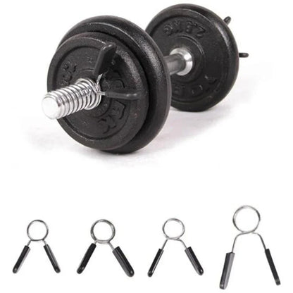1 pieza 24/25/28/30mm abrazadera de barra Clips de cuello de resorte peso de gimnasio bloqueo de mancuernas Kit de elevación estándar bloqueo de barra