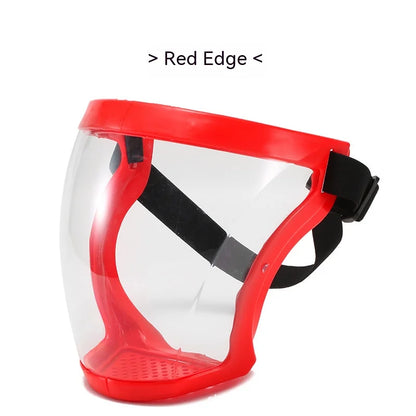 Transparent Face Shield for Work, Anti-fog Oil-proof Full Face Mask for Kitchen