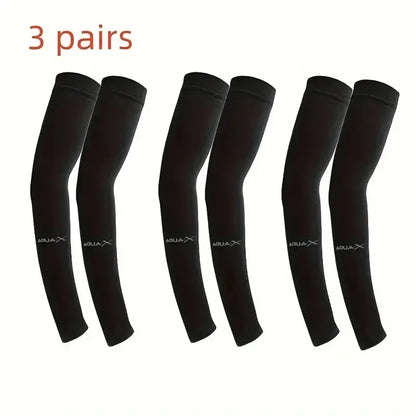Mangas de Protección Solar UV para Brazos – Pack 3 Pares Transpirables