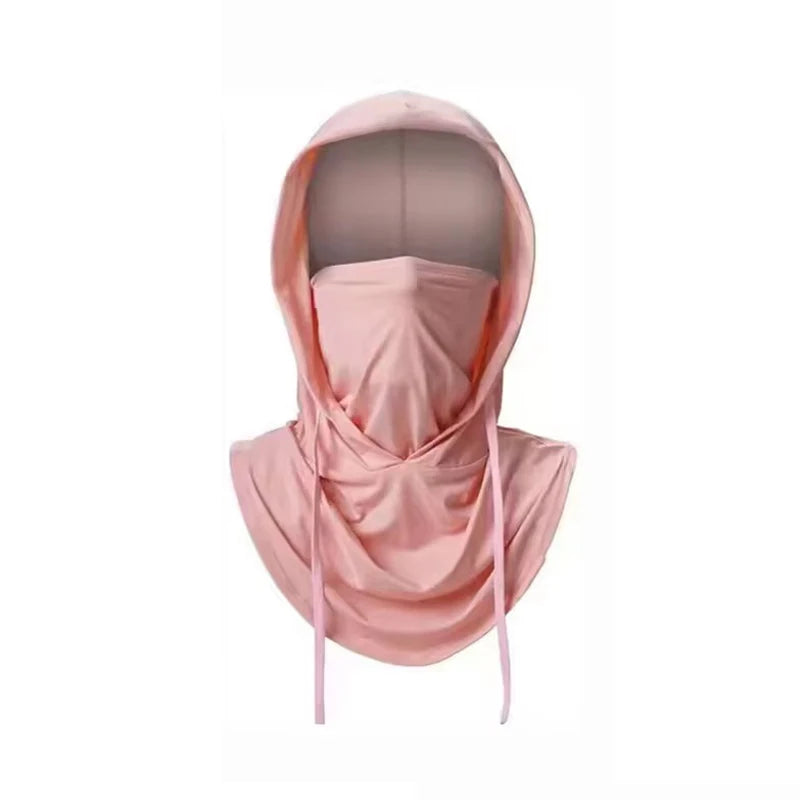 Summer Full Face Sun Protection Hat, Outdoor Hiking and Camping Face Mask, UV Protection Hat, Neck Flap Hat